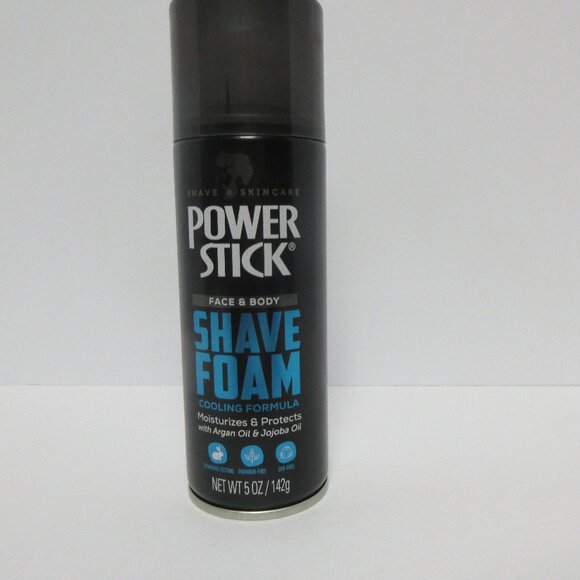 Power Stick Face Body Shave Foam Cooling Formula Argan & Jojoba Oil 5 ozEa - Picture 2 of 5